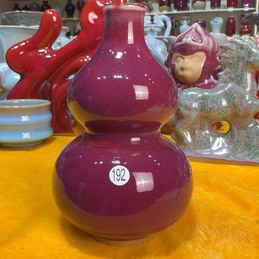 摆件瓷郑家钧窑摆件