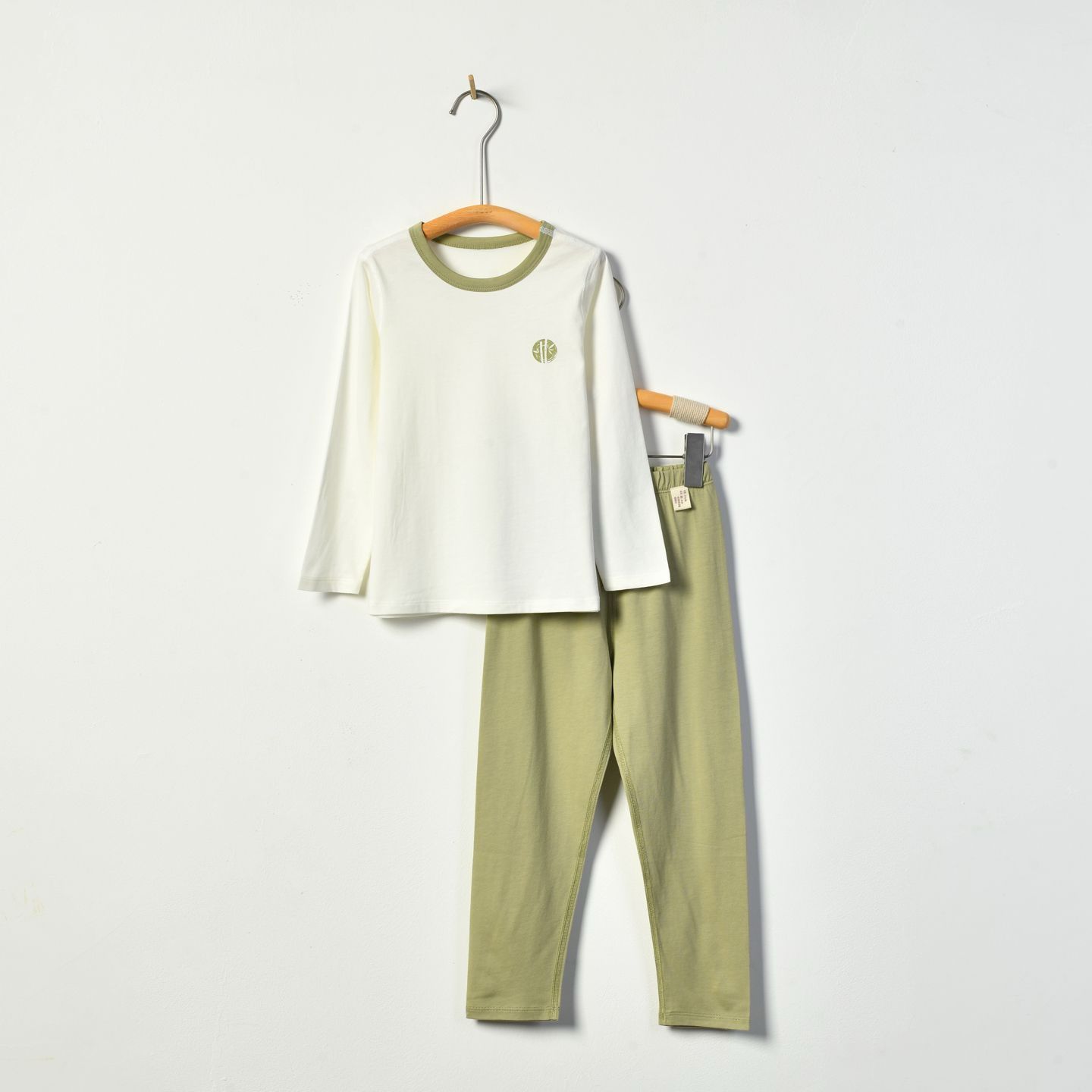 朴素耕ZBPA07儿童简约套装儿童春秋女童长袖运动男童休闲秋衣秋裤