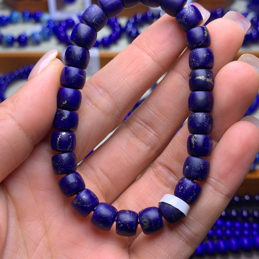 青金石手串未镶嵌7mm2291