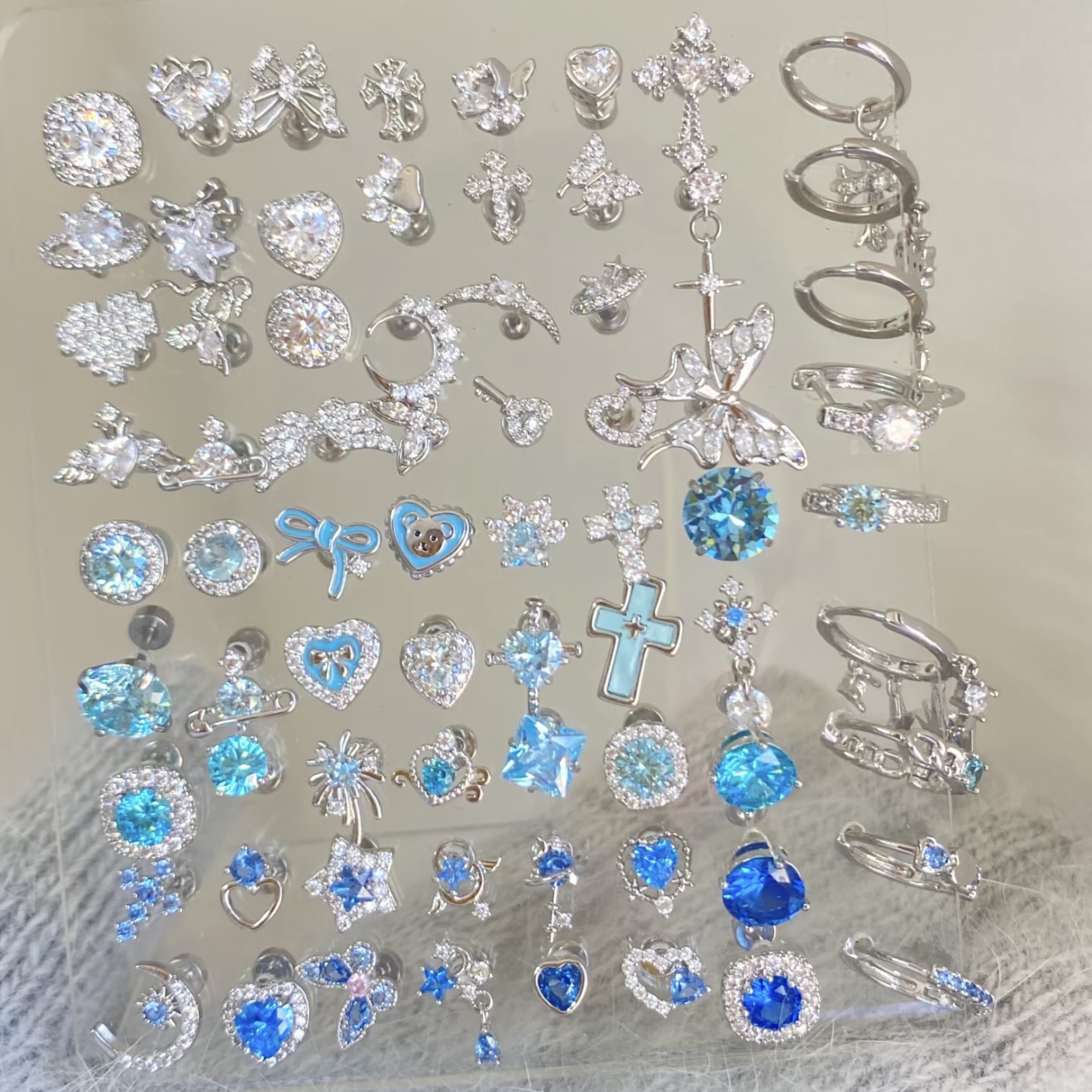 钛钢耳饰 高货耳钉百搭气质流苏耳环时尚简约轻奢平底外螺纹耳扣