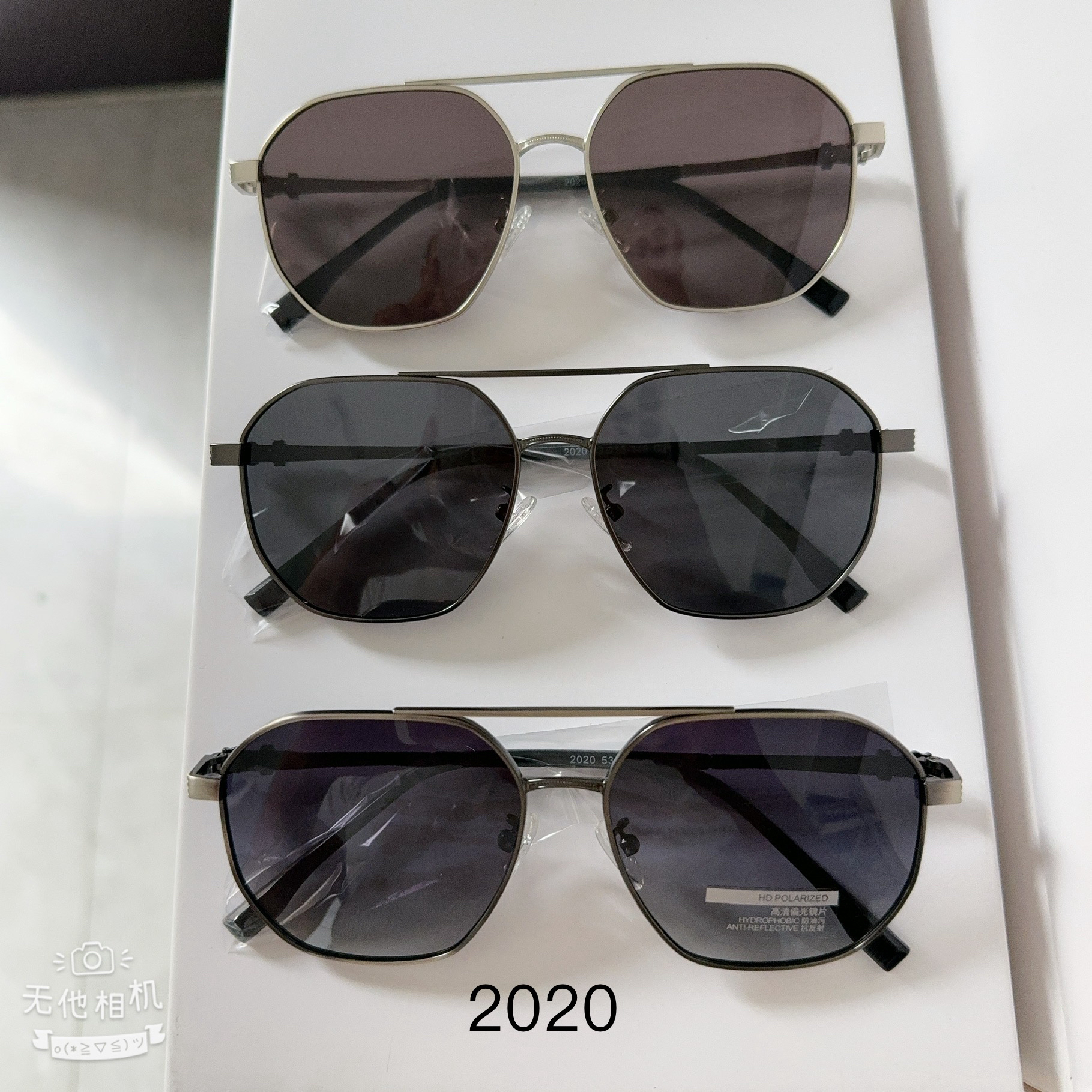 库存克罗款偏光太阳镜开口螺丝可配近视