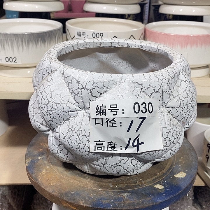 陶瓷微瑕花盆-030-1个