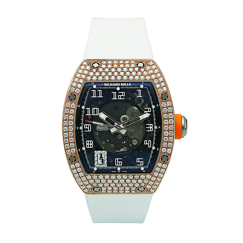 95新 Richard Mille 男士系列/RM005后钻/18K玫瑰金男士手表