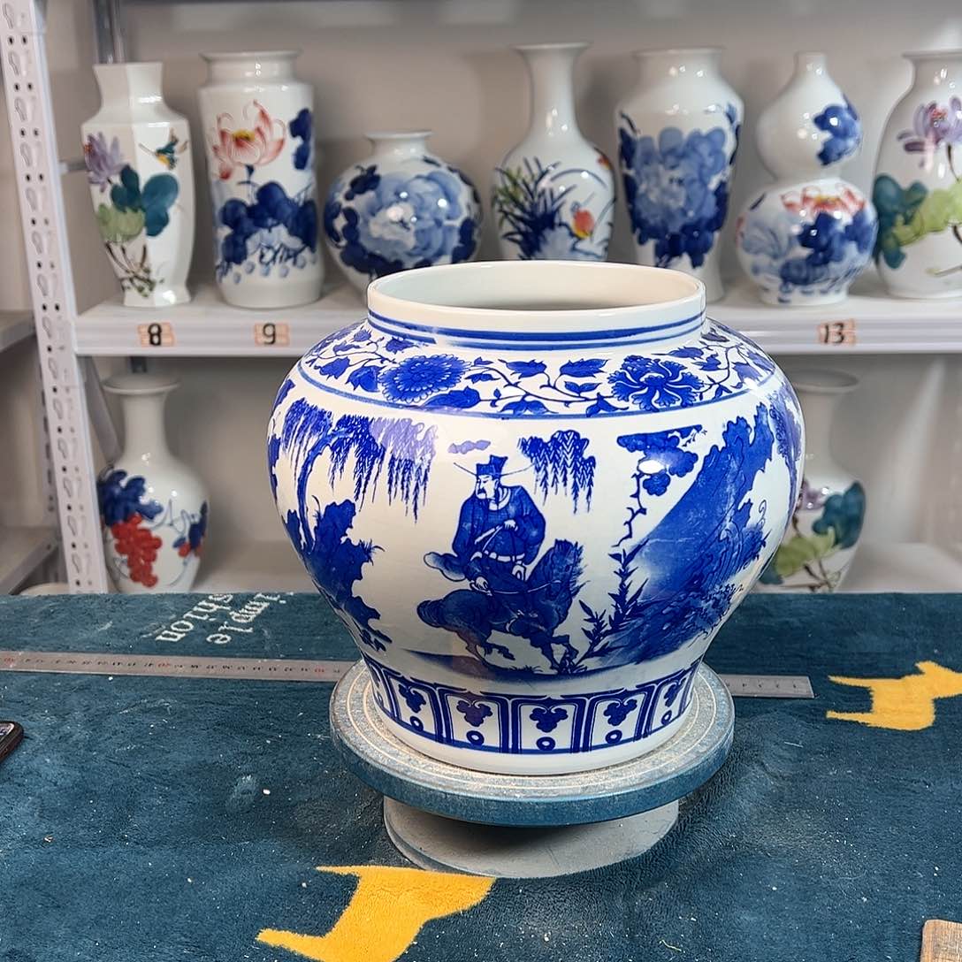 摆件景德镇陶瓷大口鬼谷