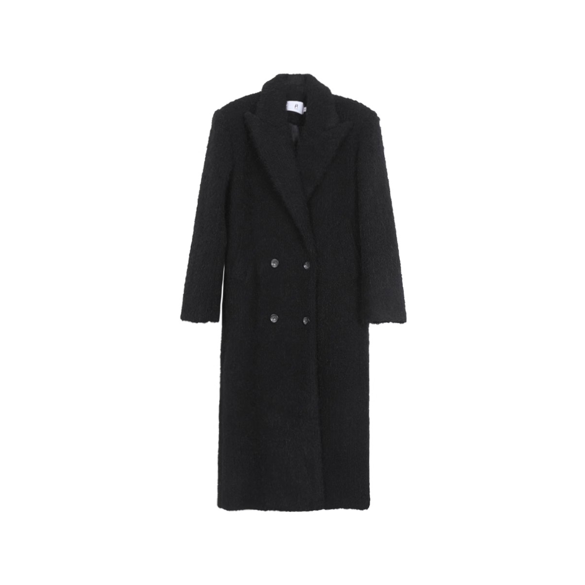 【七七】秋冬新款赫本英伦风宽松长款过膝复古毛呢外套234V1889