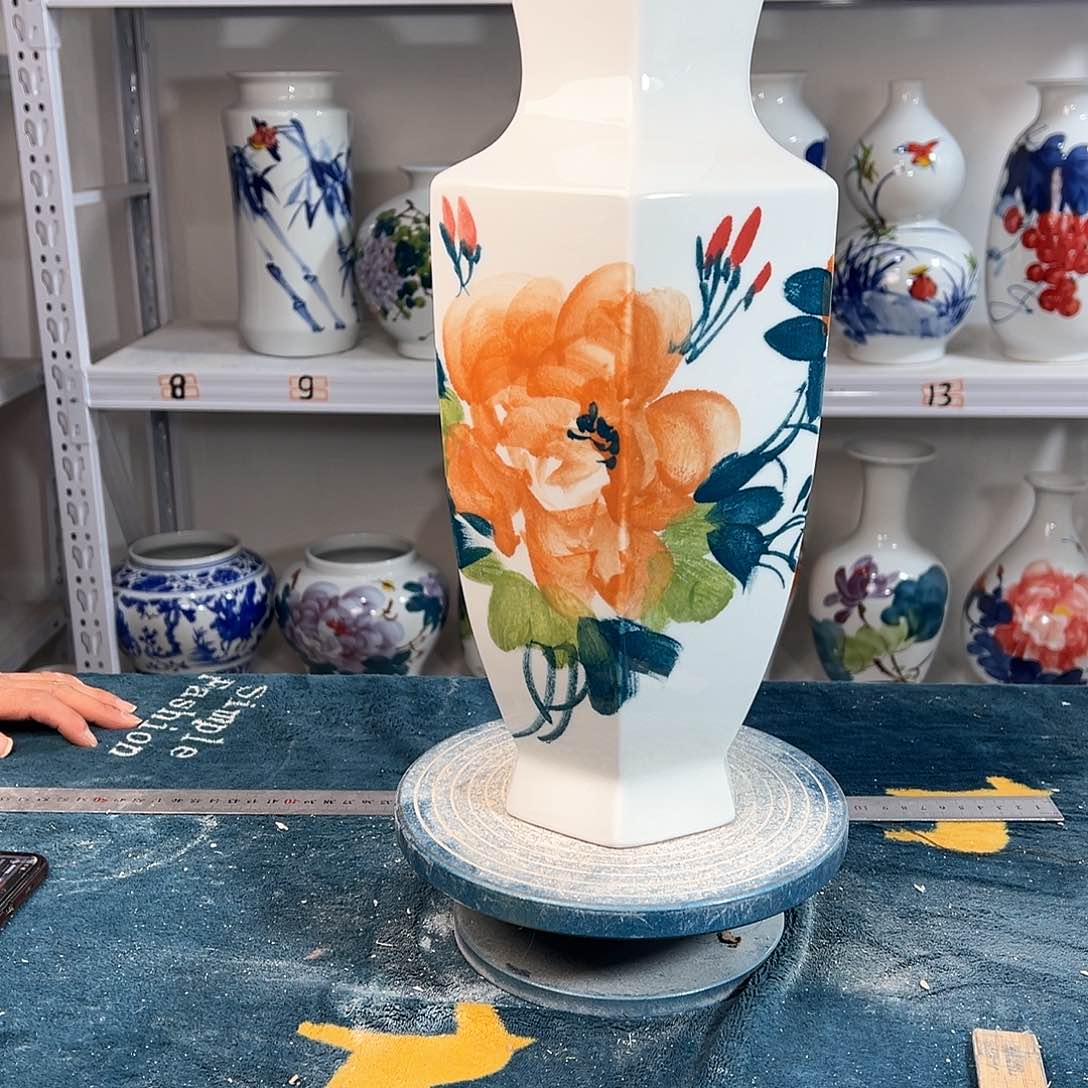 摆件景德镇陶瓷6黄牡