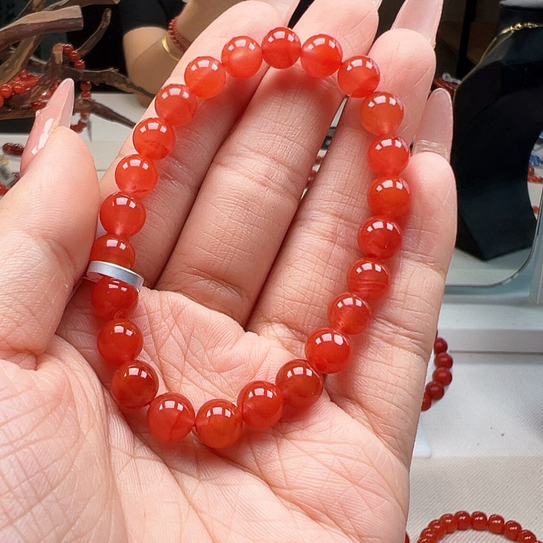 未镶嵌手链南红玛瑙