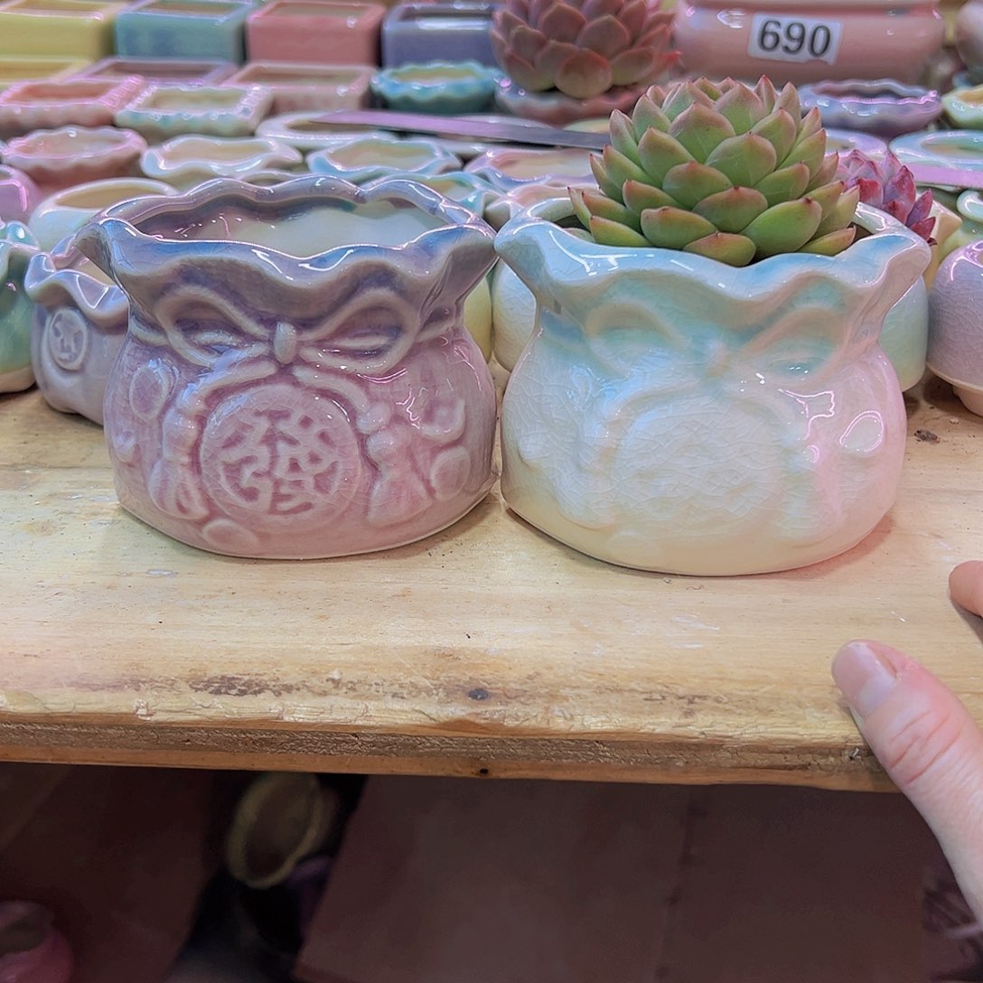 陶瓷花盆当场凑满12包邮