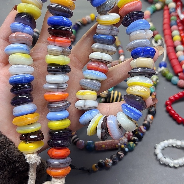 琉璃颈饰琉璃琉璃心形隔片