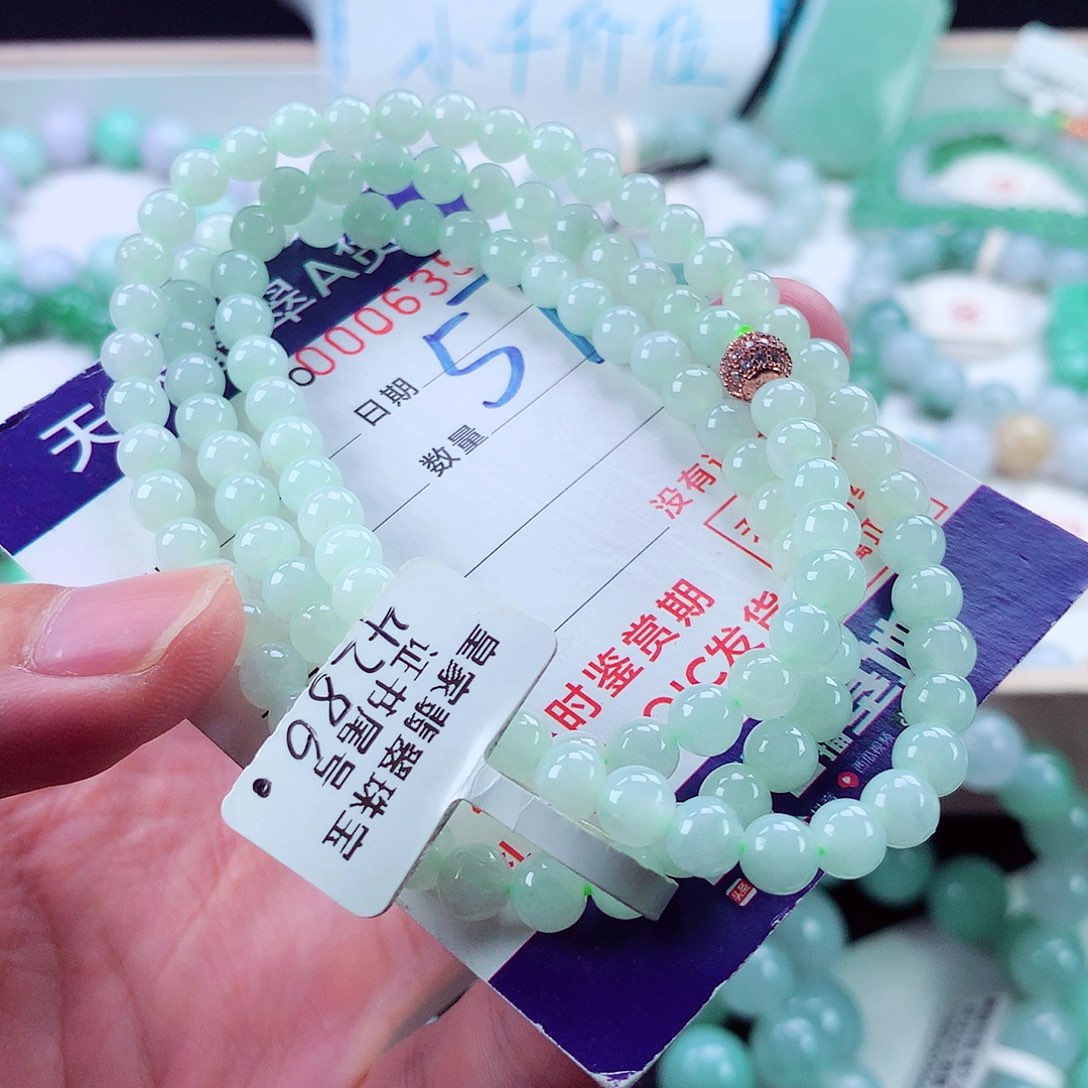 翡翠未镶嵌毛衣链