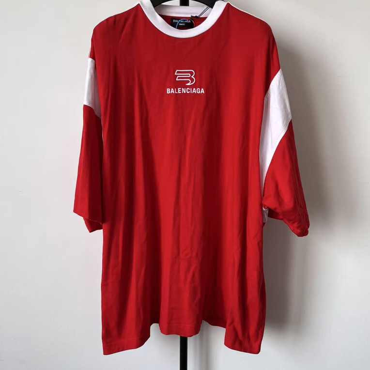 未使用 Balenciaga/巴黎世家 Logo印花圆领休闲短袖 01557