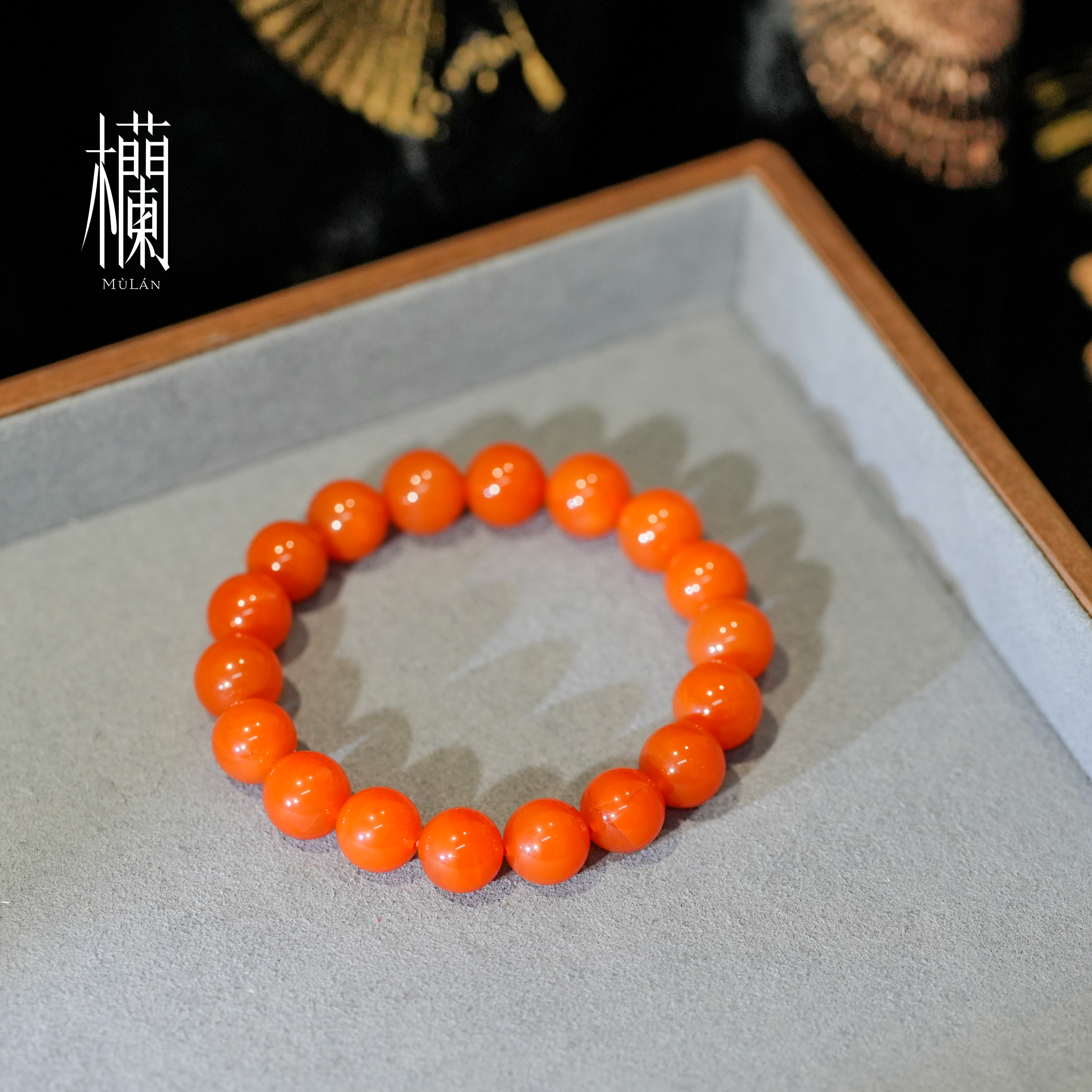 【藏收级别】南红圆珠手串-约11mm-LS7991004-多样性发一