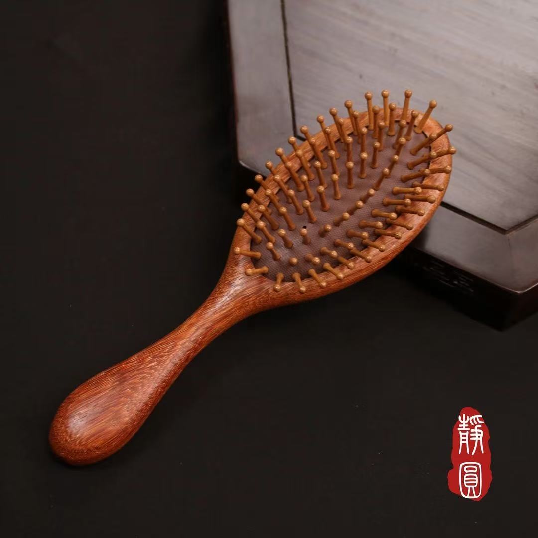 梳子防脱顺发通用学生板梳木梳子按摩梳家用宽齿气垫梳