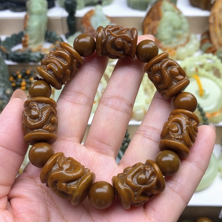 未镶嵌透闪石质玉手串