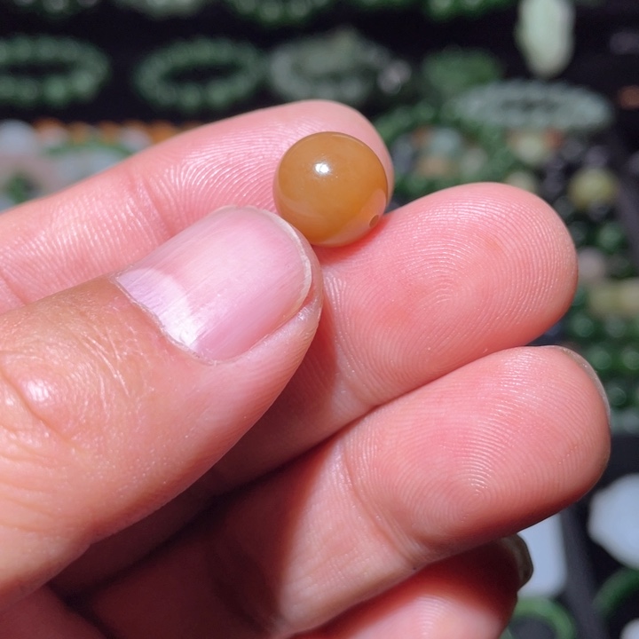 和田玉单珠卡12未镶嵌@**迪