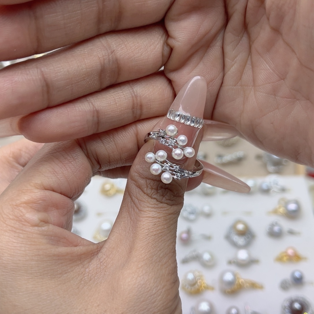 *****戒指合金淡水珍珠