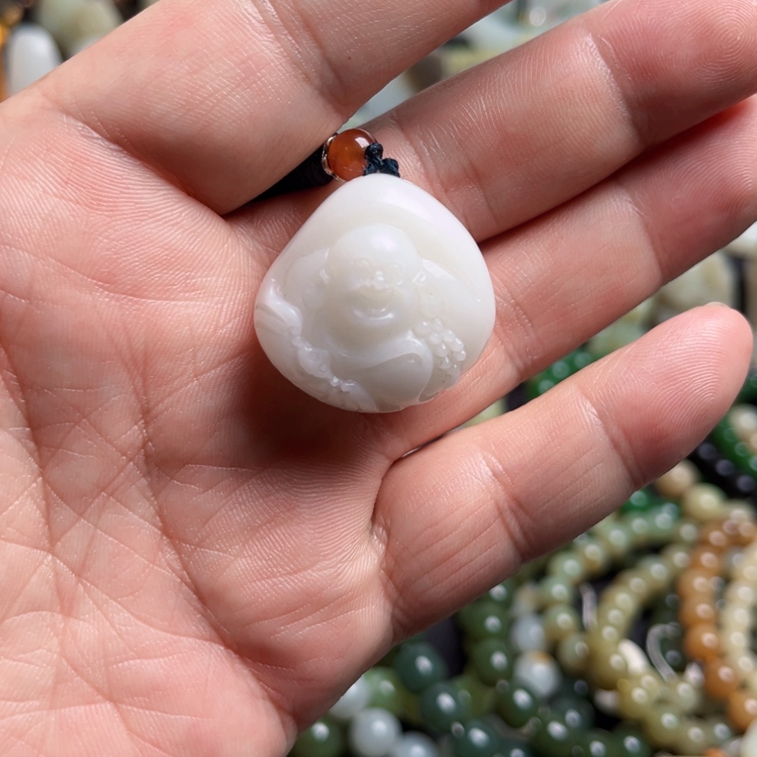 和田玉未镶嵌吊坠(不含链)