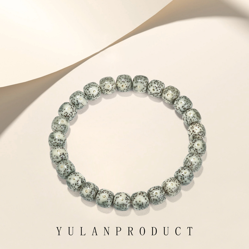 钰澜文玩原生态玩星月菩提-正宗海南毛感料-青花9*8