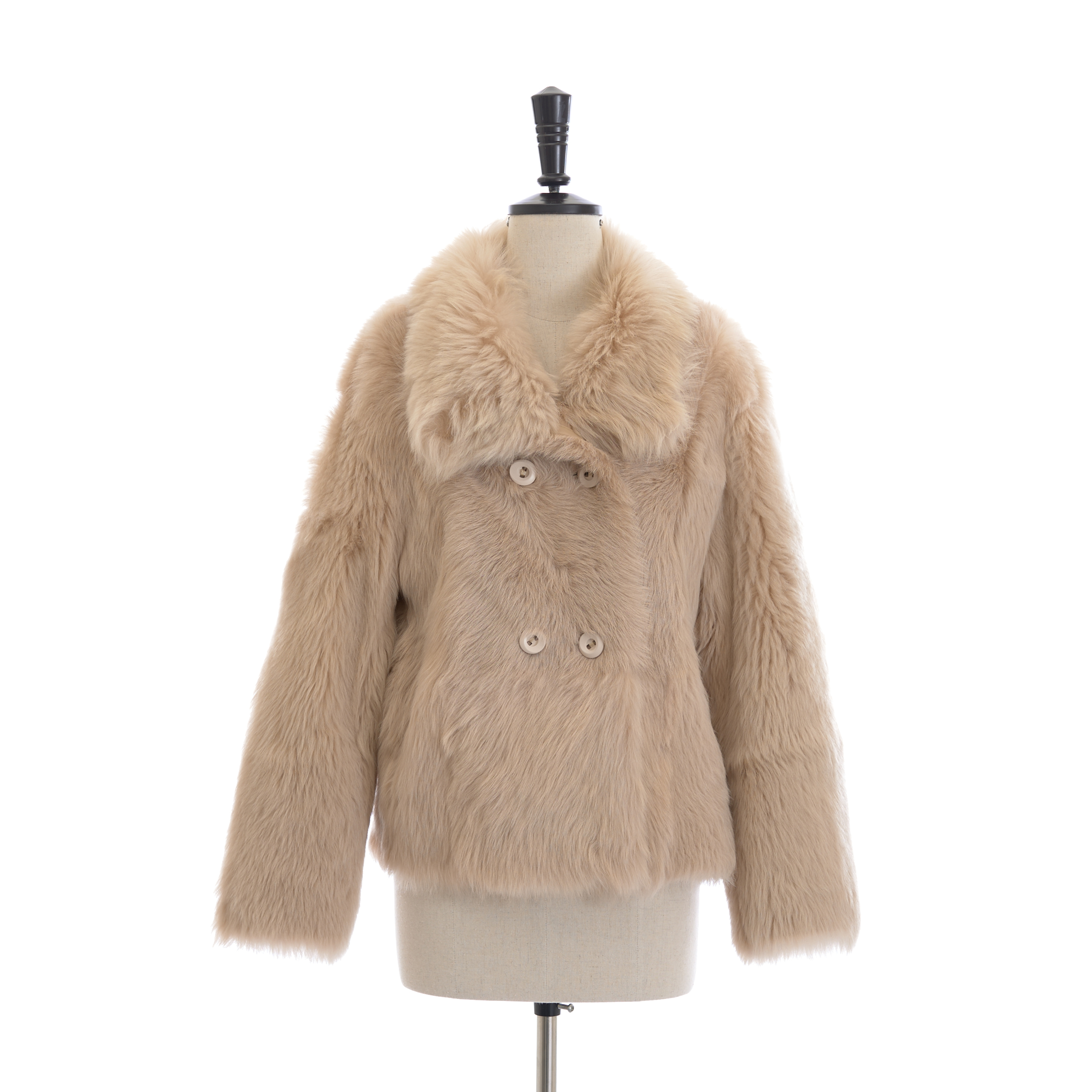 【苏苏专属】小麦直毛两面穿氛围定染琎口奢华外套  w24203