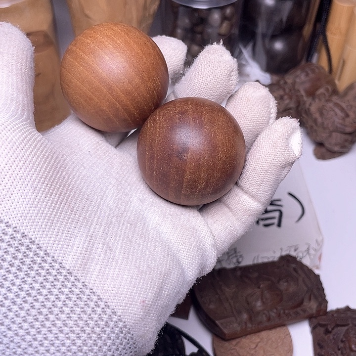 檀香木无事牌檀香木手球4.0微暇