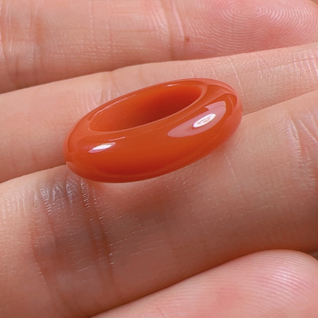 南红玛瑙跑环未镶嵌