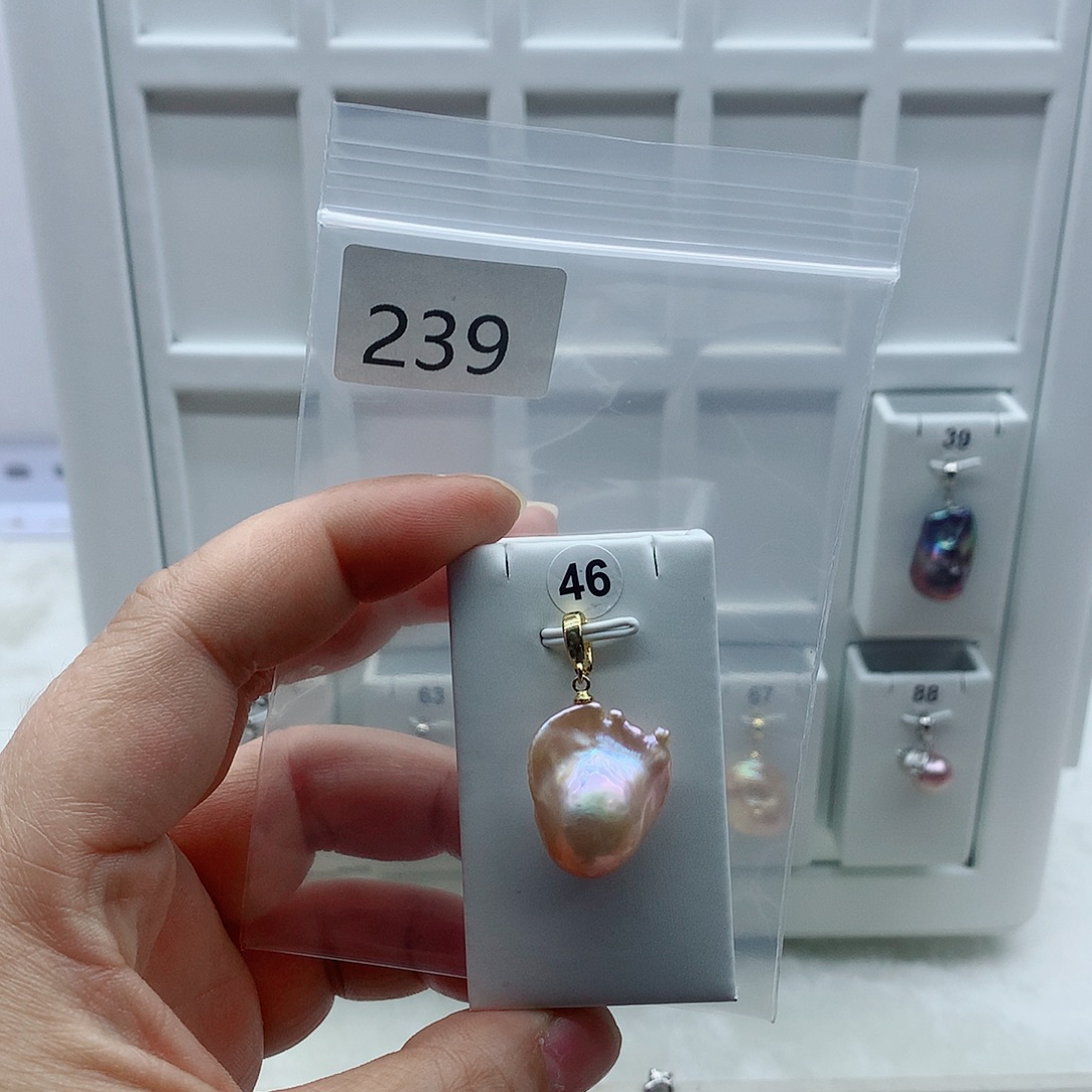 淡水珍珠合金吊坠(不含链)