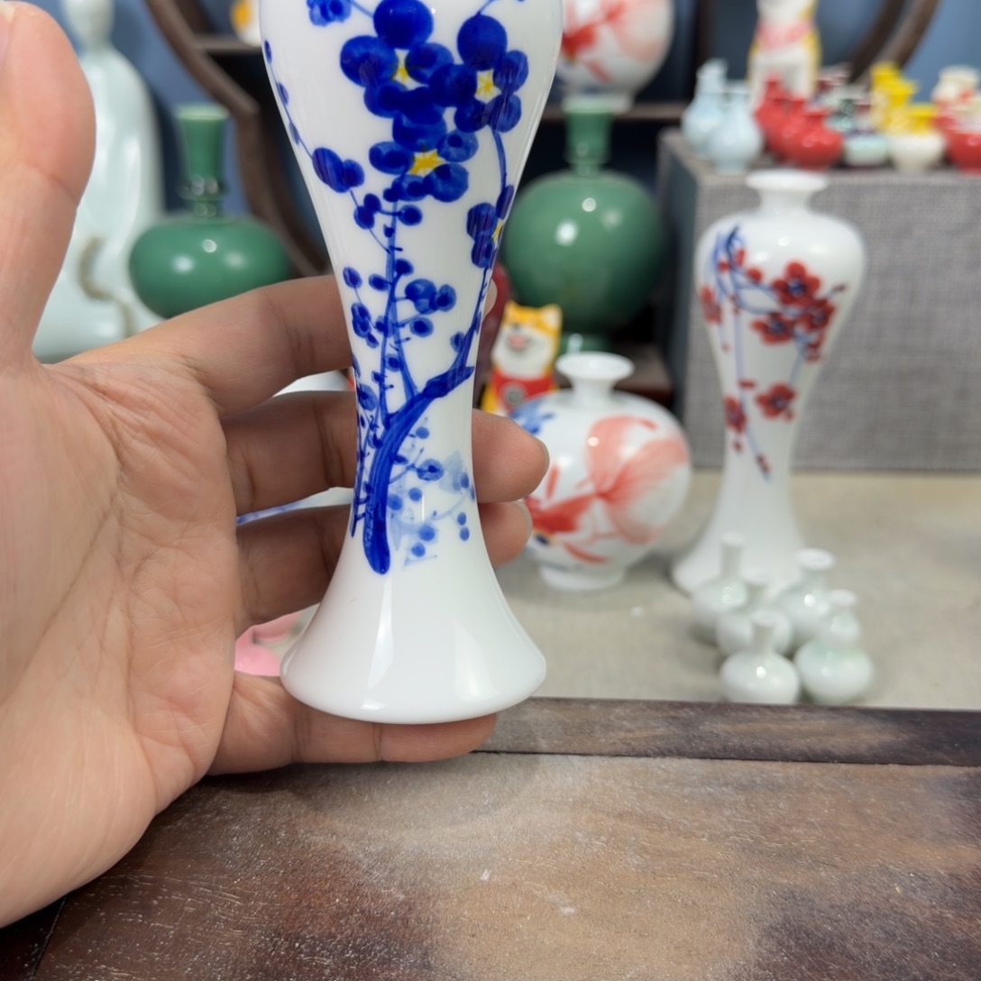 陶瓷手工小花器摆件