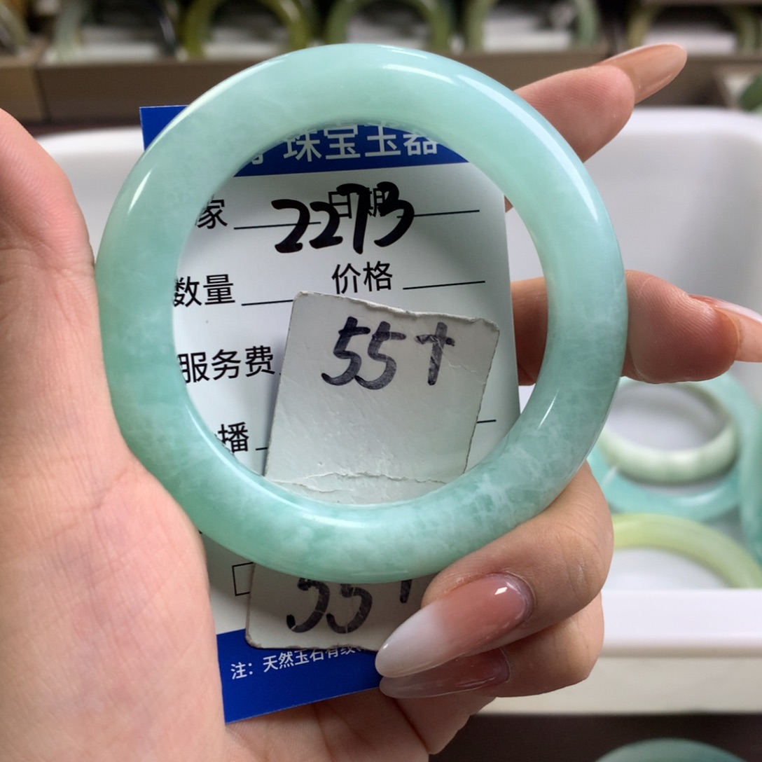 蛇纹石玉未镶嵌手镯2273