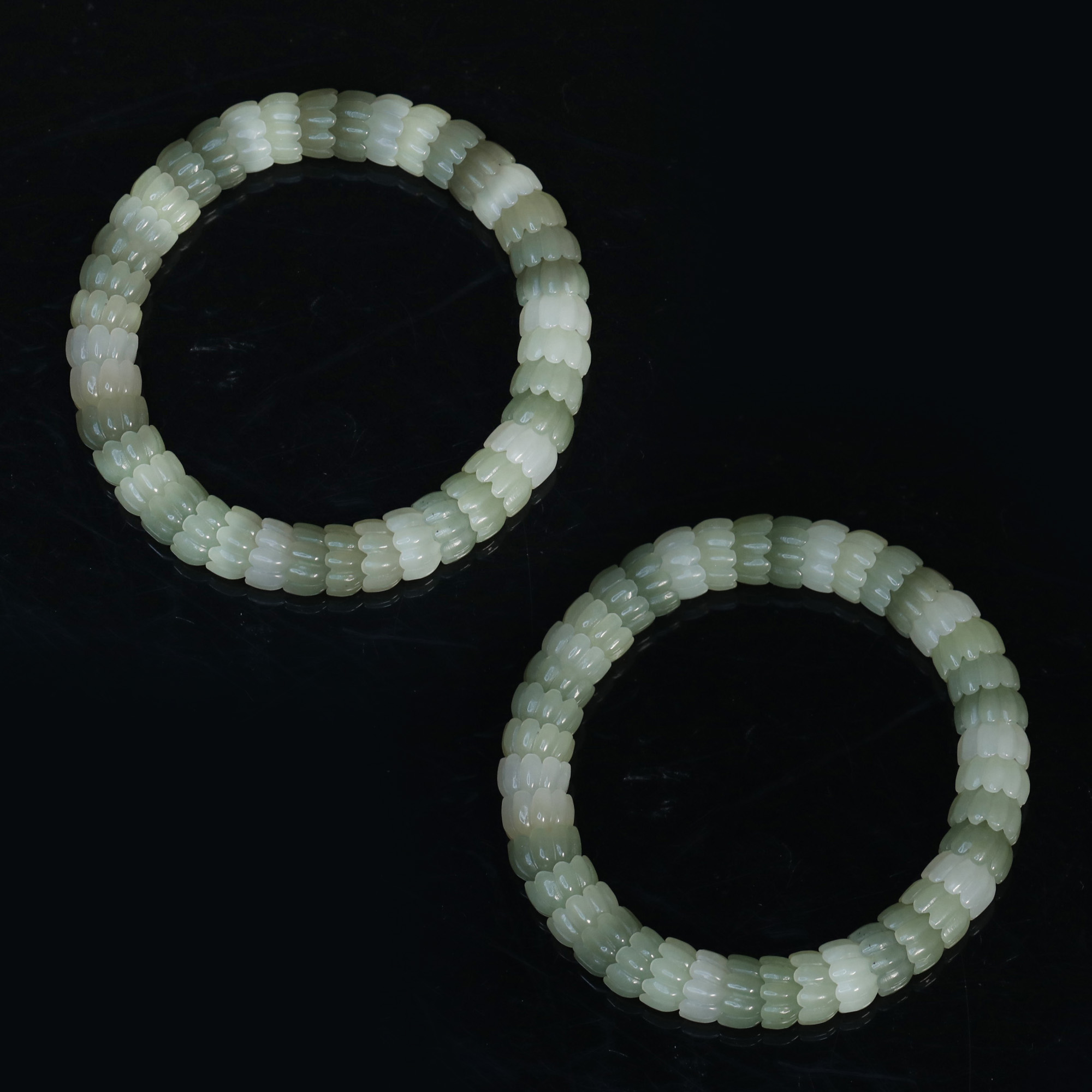 预售新疆和田玉多宝莲花手串RB242105多样发发一件