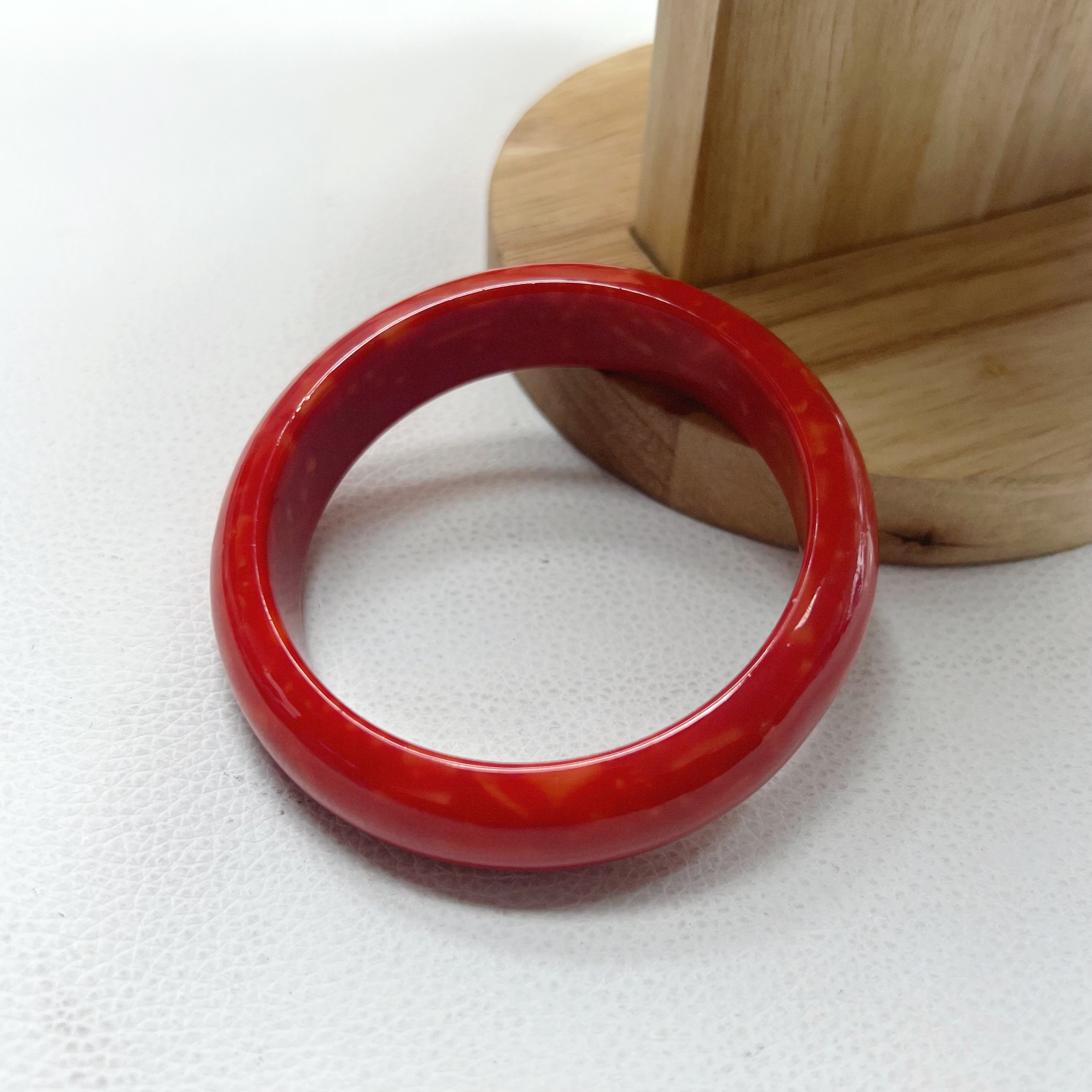 金属树脂手镯  【沐言优选】姑娘正圈手镯光面A612