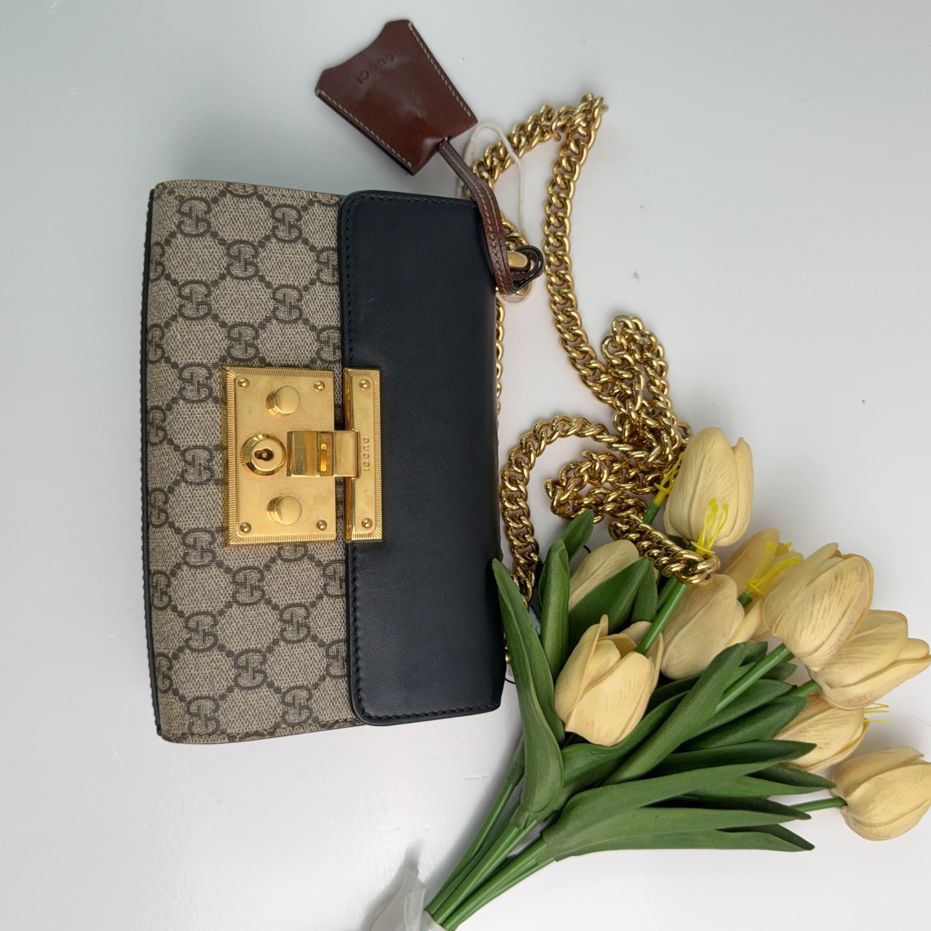 95新 GUCCI/古驰 古驰 经典黑色月光宝盒单肩包