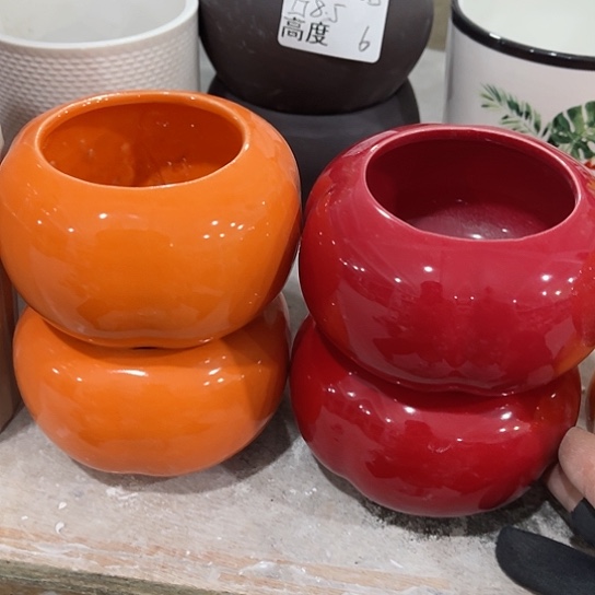 多肉绿植陶瓷花盆9.9包邮，有孔