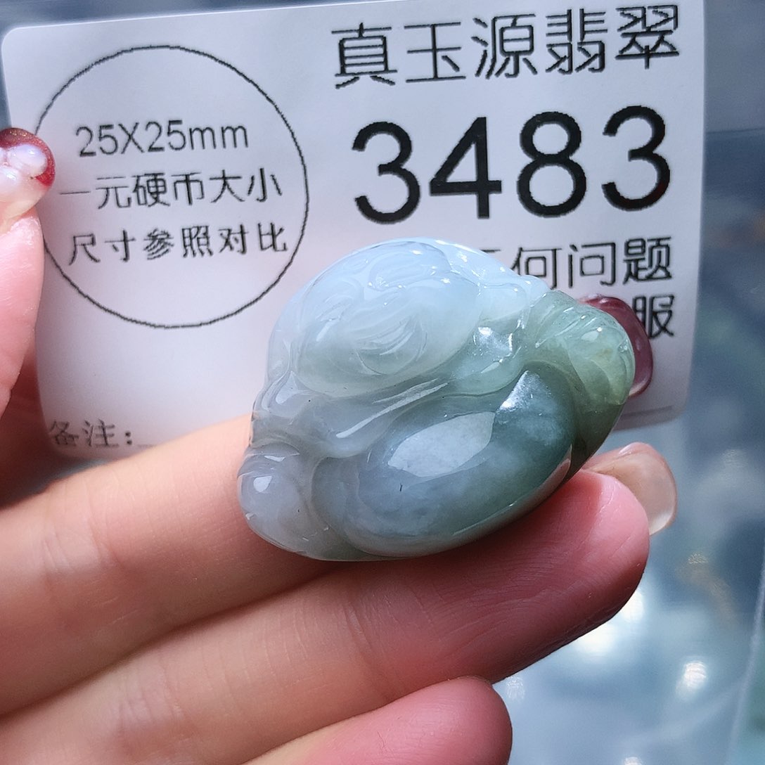 翡翠颈饰未镶嵌3483。