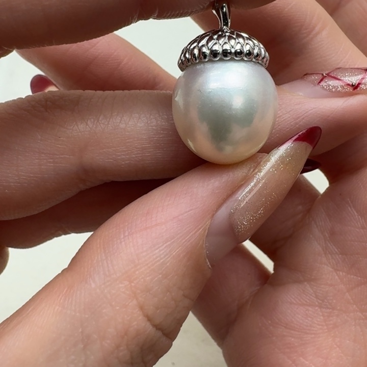 海水珍珠颈饰银S925镶嵌