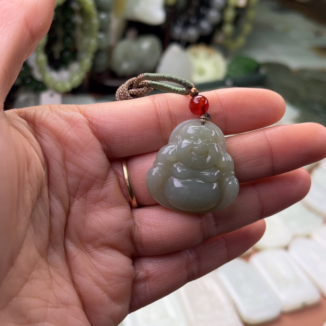 和田玉未镶嵌吊坠(不含链)