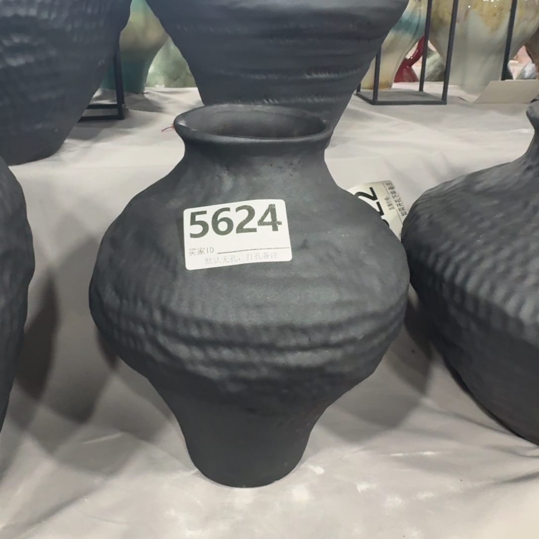 h****陶摆件景德镇高温花瓶编码5624高28口8默认无孔