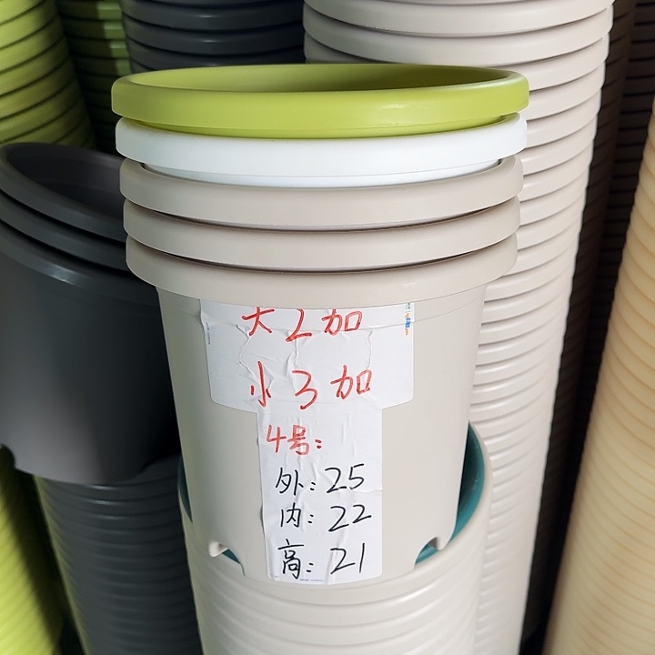 四季4#口径25白色5个无托