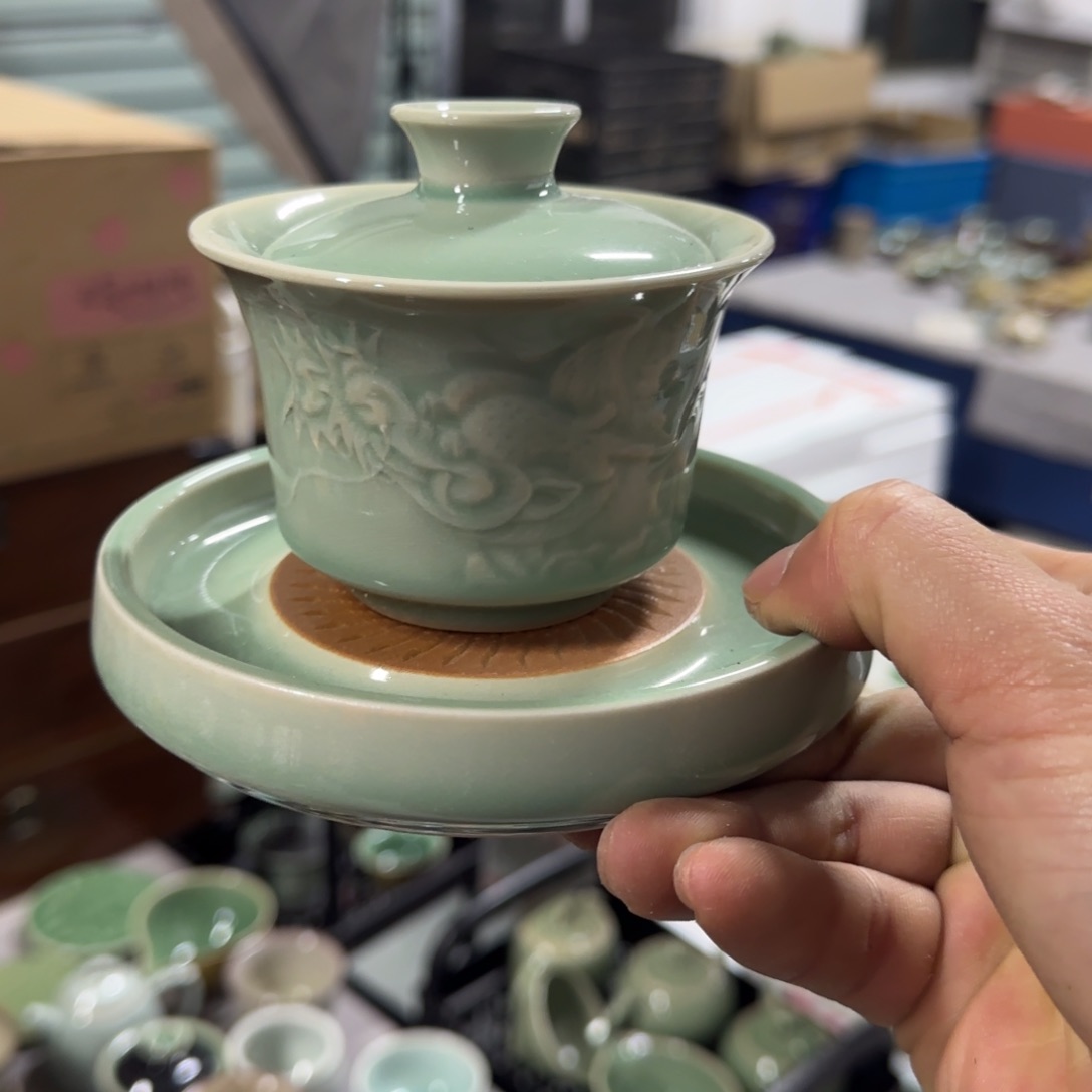 小金茶具青瓷茶器