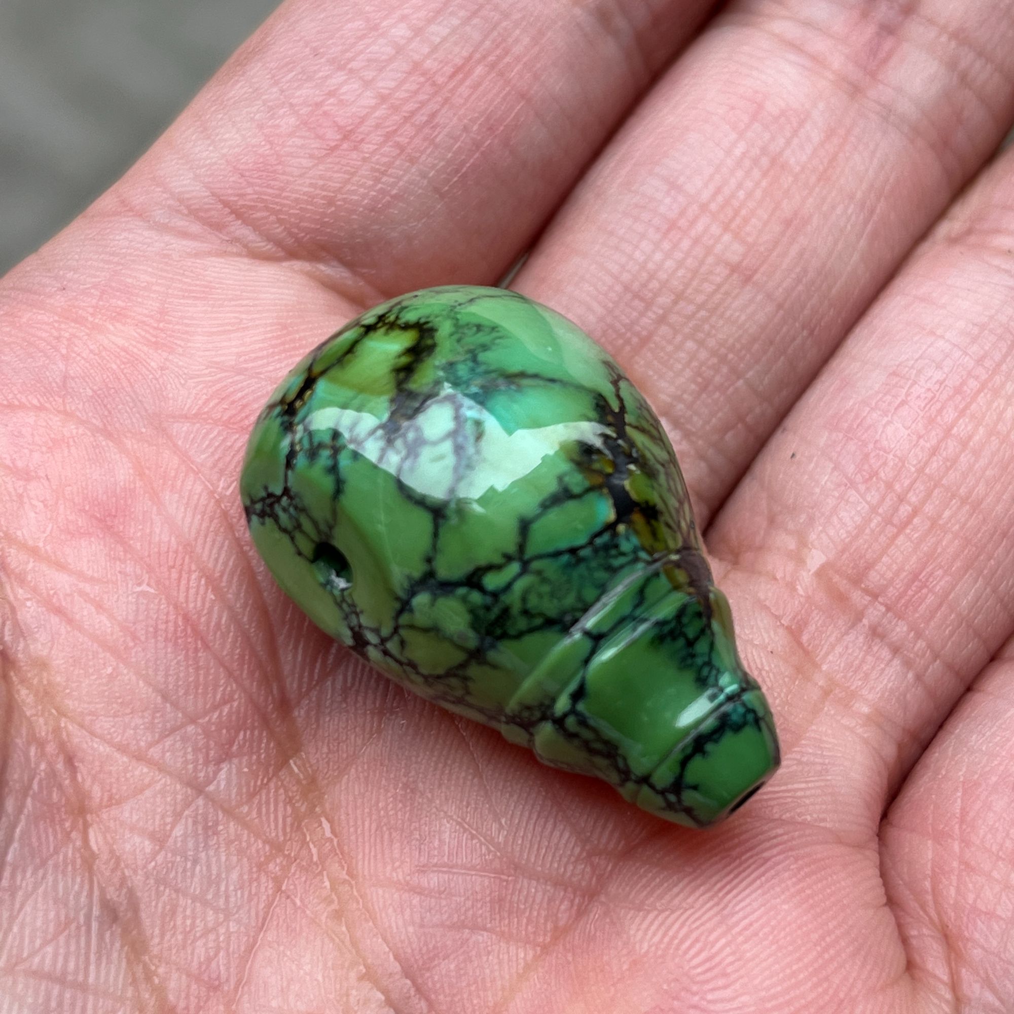 精美网花绿松石三通