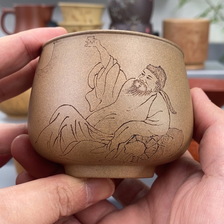 紫砂茶杯九*宜兴主人杯