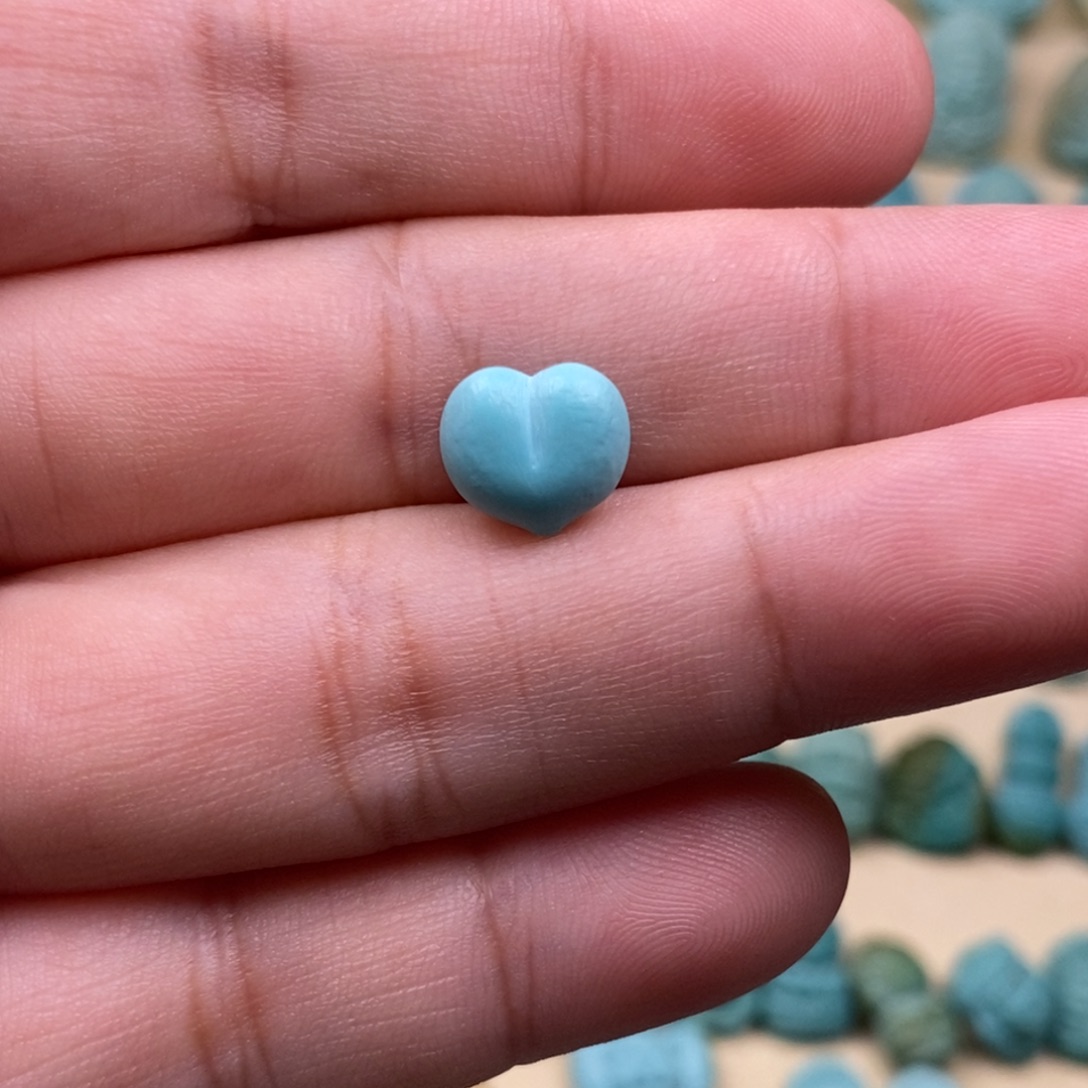 多***心未镶嵌绿松石吊坠(不含链)