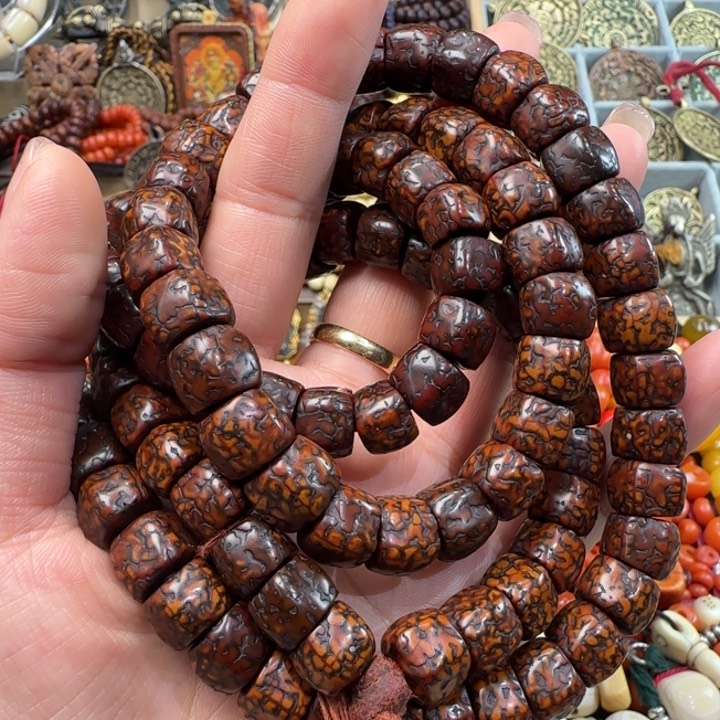 大*蜂藏传老物件一条念珠