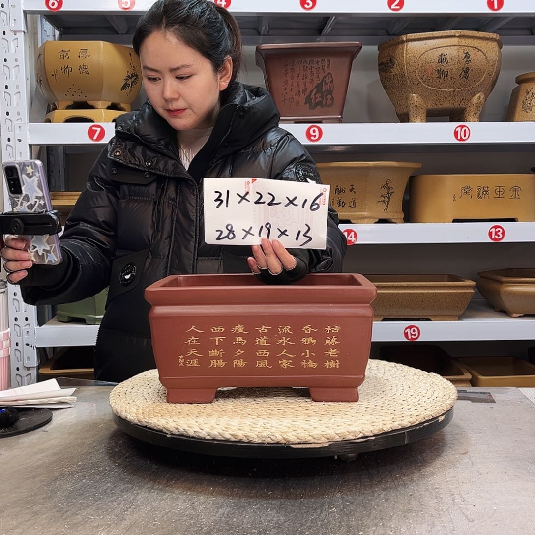 紫砂花盆紫砂花盆