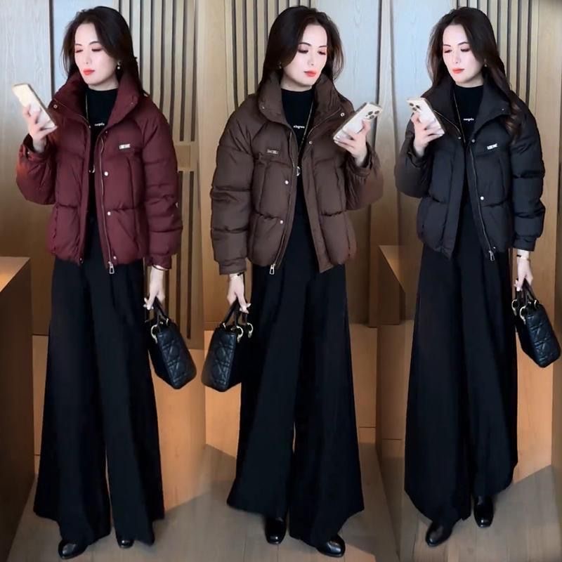 时尚小个子短款棉衣女士2025年冬季新款洋气显瘦加厚保暖棉服棉衣