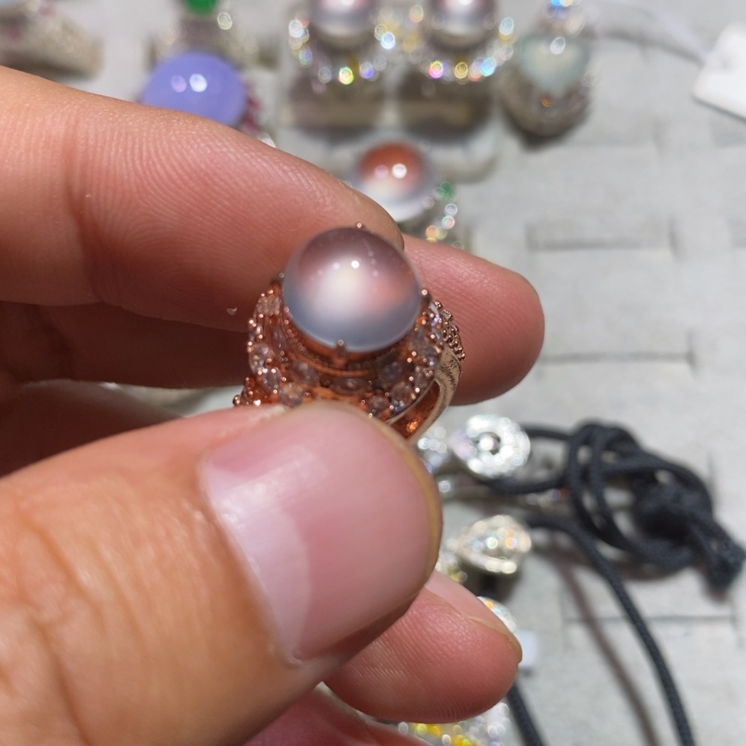 定制翡翠未镶嵌玻璃种10mm