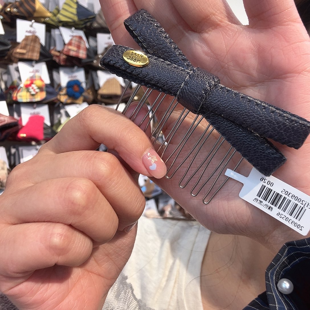 布艺铁合金皮质插梳