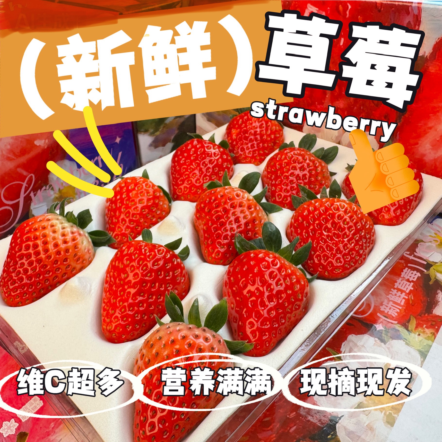 【顺丰京东包邮】红颜99大草莓新鲜采摘当季水果非丹东非奶油礼盒装