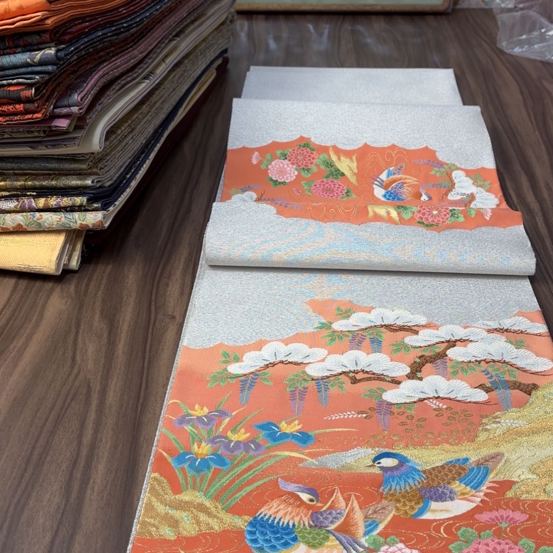 织绣唐锦西阵织带带