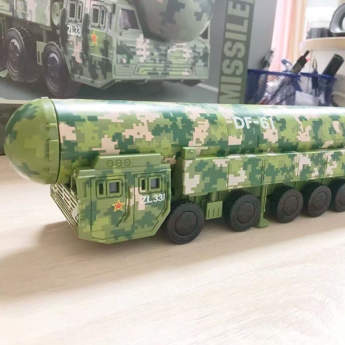 【东风DF61导弹拼装模型】1：72比例，ABS工程塑料。东风快递～静态摆件