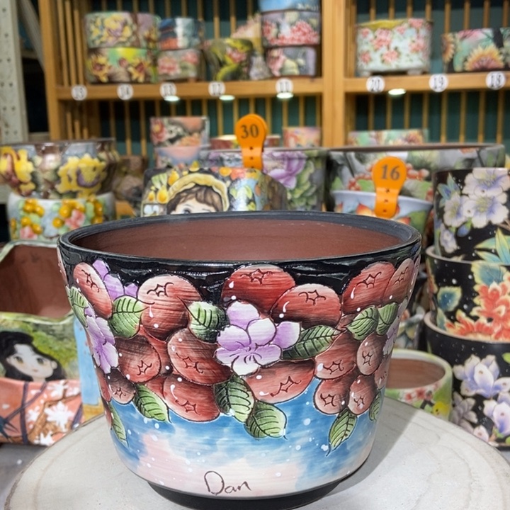 红陶景德镇艺术手绘作品